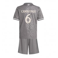 Camiseta Real Madrid Eduardo Camavinga #6 Tercera Equipación para niños 2024-25 manga corta (+ pantalones cortos)